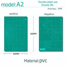 Load image into Gallery viewer, Cutting Mats A1&amp;A2 Grid Double-sided Plate Design Engraving Model Mediated Knife Scale Cut Cardboard School Office Suppli