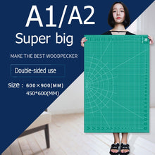 Load image into Gallery viewer, Cutting Mats A1&amp;A2 Grid Double-sided Plate Design Engraving Model Mediated Knife Scale Cut Cardboard School Office Suppli